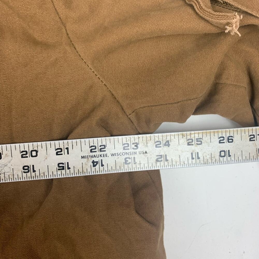 Levi's Men's xl extra large Tan Military Jacket zip up lightweight khaki denim - Picture 8 of 11